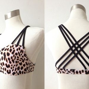 [SOLD]Victoria's Secret Leopard Strappy bandeau XS